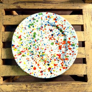 PLATO PLANO MOTEADO 20CM