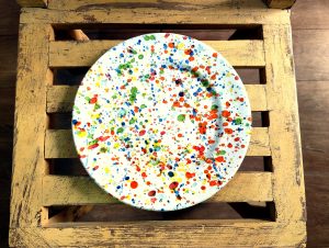 PLATO PLANO MOTEADO 20CM